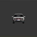 White Classic Sedan With Sleek Body Design Black Windows And Dark Wheels