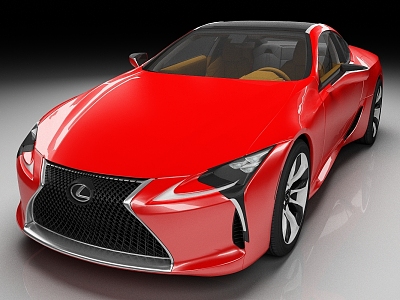 Lexus LC500 2020 luxury car sedan sports car 3d model