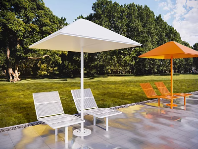 Modern Recliner Outdoor Landscape Sitting Stool Creative Curved Seat City Furniture Park Chair Leisure Sitting Stool Bench Characteristic Sitting Stool 3d model