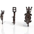Ancient Iron Weapons With Rustic Design And Various Historical Artifact Shapes