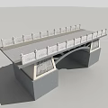Arch Bridge Designs Featuring Stone Structures Wooden Railings And Multiple Arches 3d model