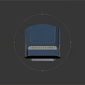 Blue Metallic Upright Refrigerator Freezer With Multi Door Design And Modern Control Panel