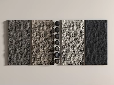 Modern Wall Shape Wall Convex Background Wall Stone Rock Slab Wall Rough Texted Wall Decorative Wall Panel 3d model