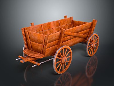 Modern ancient frame car 3d model