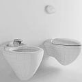 Modern White Toilet Design With Wall Mounted Accessories And Sleek Bowl