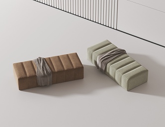 Sofa stool 3d model