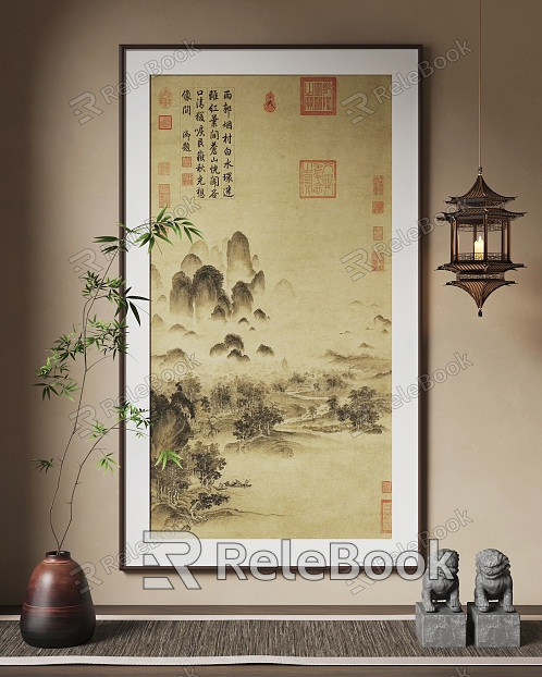 New Chinese Hanging Paintings Chinese Hanging Paintings model