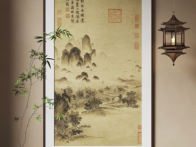 New Chinese Hanging Paintings Chinese Hanging Paintings model