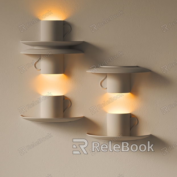 Modern wall lamp model