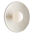 Modern Minimalist Round Wall Light With White Glass Shade For Living Room Bedroom Decor