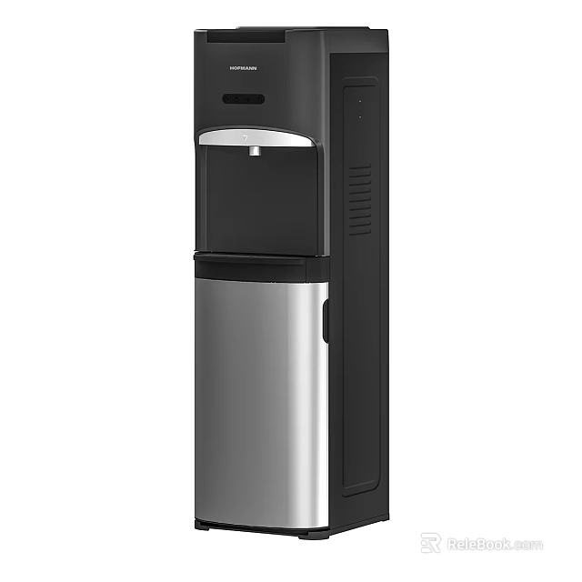 Modern Water Dispenser With Black And Silver Exterior 3d model 