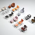 Assorted Recliners Collection Featuring Various Colors Designs Materials And Styles