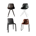 Modern Leisure Chairs With Different Materials And Designs For Home Interior Decor 3d model