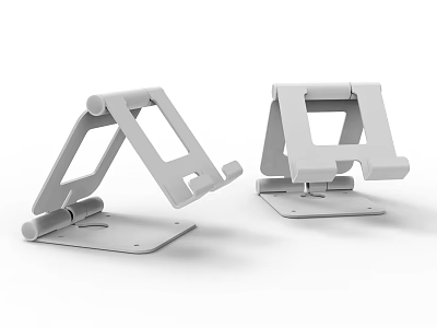 Foldable Cell Phone Stand Adjustable Desktop Holder With Stable Base For Mobile Devices 3d model