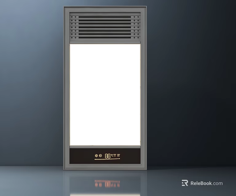 OPPLE Ceiling Integrated Lighting And Ventilation Fixture With White Panel Design 3d model 