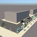 Vibrant Commercial Street Showcasing New Energy Trendy Play Festival At Emerging Plaza