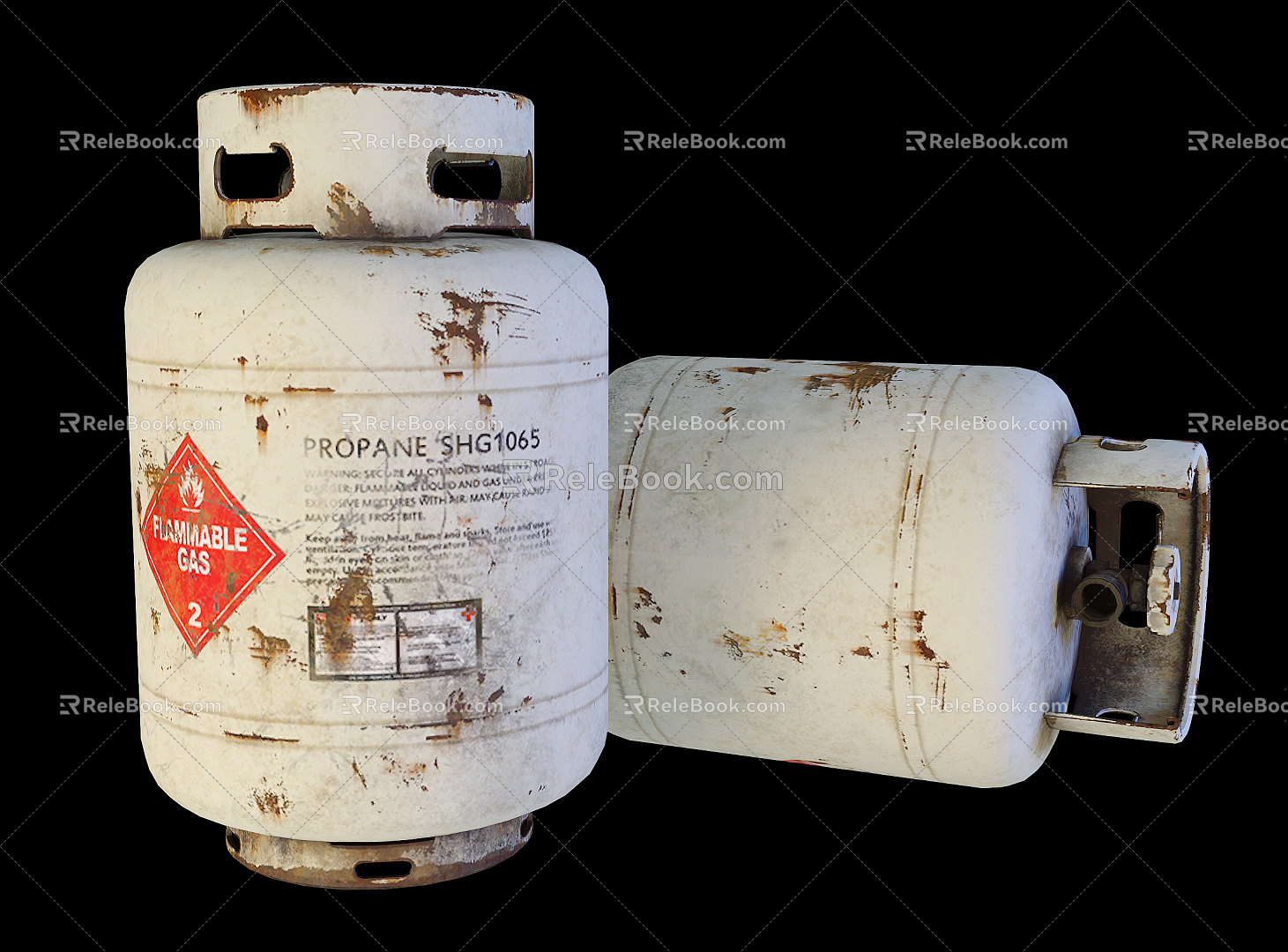 Industrial LOFT gas tank 3d model