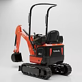 KUBOTA BX1 Compact Utility Excavator Orange Black With Tracks Functional Design