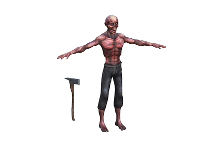 Zombie Zombie Game Boss Monster Character Mutant Creature 3d model