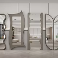 modern full-length mirror full-length mirror full-length mirror 3d model