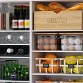 Well Organized Kitchen Storage With Food And Containers