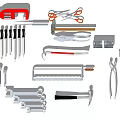 Modern tool maintenance tool combination 3d model
