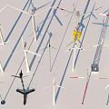 Heavy Duty Industrial Wind Turbines With Rotor Blades Steel Towers And Energy Generators