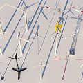 Modern wind turbine big windmill 3d model