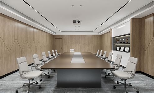 Modern Meeting Room Meeting Table and Chair 3d model