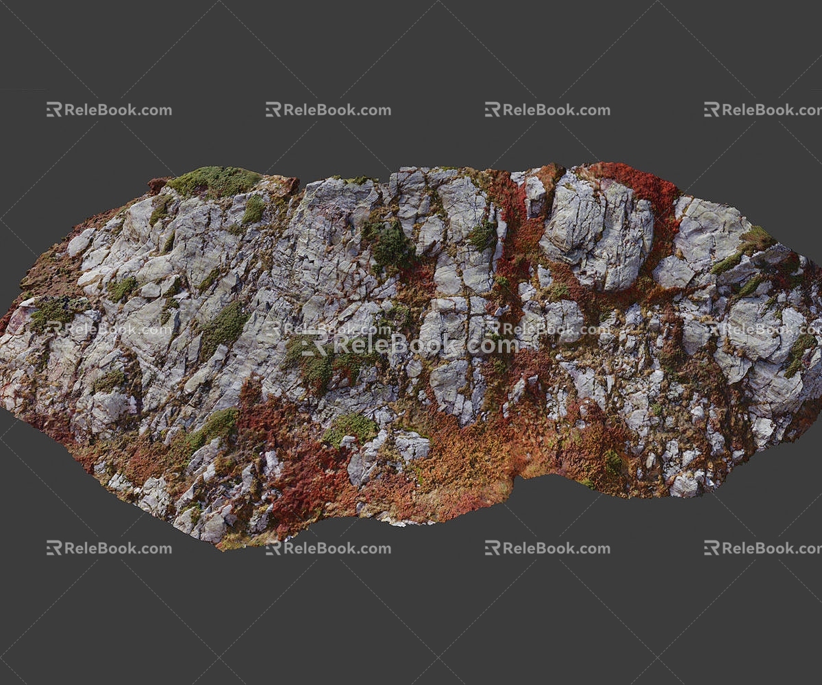 Modern Rock Stone Rock Ground Natural Landscape Granite 3d model