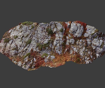 Modern Rock Stone Rock Ground Natural Landscape Granite 3d model