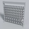 paint blending rack paint placement rack car paint rack 3d model