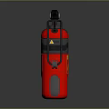 Red and Black Portable Fire Extinguisher with Handle for Home Safety
