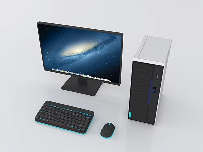 computer desktop computer keyboard mouse 3d model computer desktop computer keyboard mouse 3d model