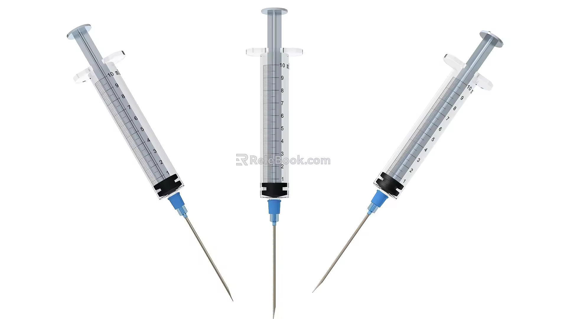 Modern syringe syringe syringe injector 3d model