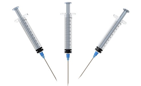 Modern syringe injector 3d model