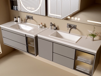 Modern Bathroom Cabinet Bathroom Basin Bathroom Ornaments 3d model