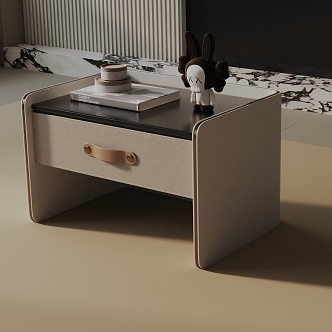 Modern Bedside Cabinet 3d model