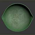 Unique Green Three Legged Bowl Design With Curved Body And Stable Leg Structure