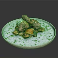 Roasted Chicken Drumsticks Served With Fresh Vegetables And Herbs On Light Blue Plate
