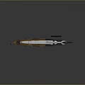 Detailed LNG Ship Model With Red Hull White Body And Black Structure Design