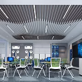 Modern Classroom Drone Training Classroom Science and Technology Classroom 3d model