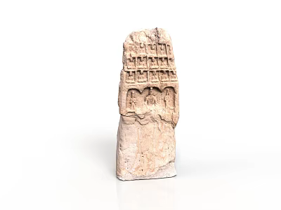 Traditional Artisan Handcrafted Stone Carving Decorative Household Item With Intricate Patterns 3d model