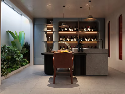 Quiet Entertainment Room 3d model