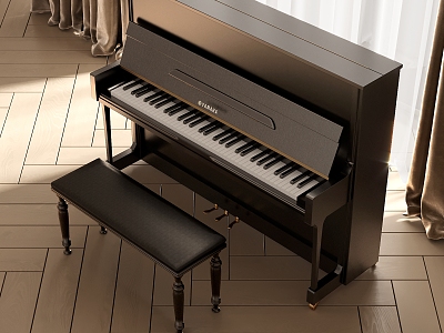 Modern Piano Paint Piano 3d model