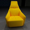 Yellow Modern Sofa And Coffee Table Set With Black Trim For Living Room Interior