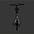 White Folding Bicycle With Modern Design Black Seat And Lightweight Aluminum Frame
