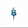 Blue Heavy Duty Clamp Tool With Sturdy Metal Frame And Adjustable Grip