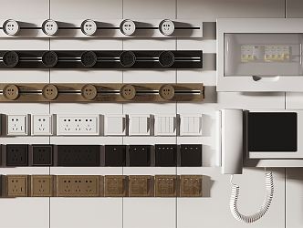 Modern socket switch socket 3d model