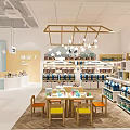 Modern Maternal and Baby Store Nursery Store Children's Store Maternal and Infant Products Cashier Display Cabinet Shelf Counter 3d model